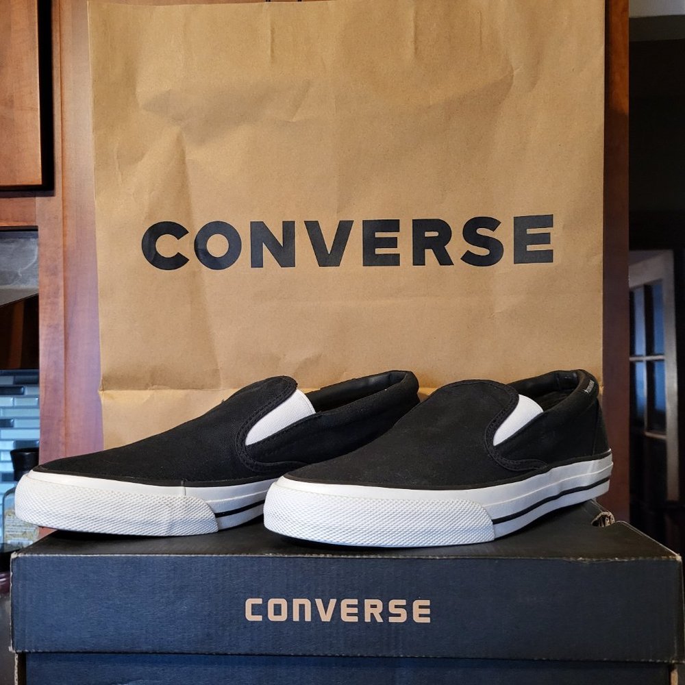 Converse Cons Skidgrip EV Slip COR Black Skate Sold Out Rare US Mens Size 9.5